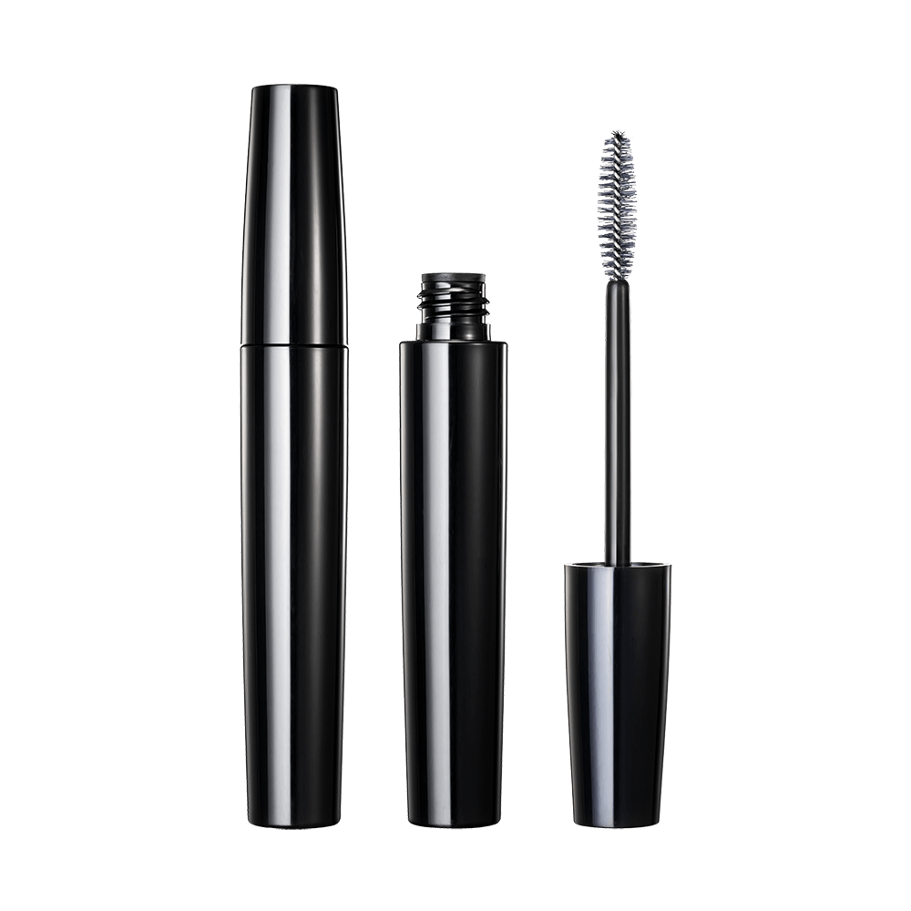 Galvanoplastie argent brillant 4ML petite capacité tube de mascara de bouteille en plastique ronde droite HM1176