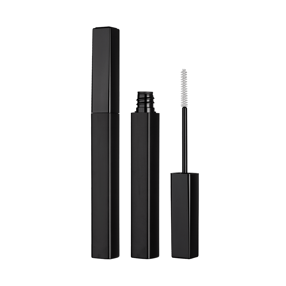 Tube de mascara en aluminium à petit tube mince carré noir mat de 4,5 ml HM1256
