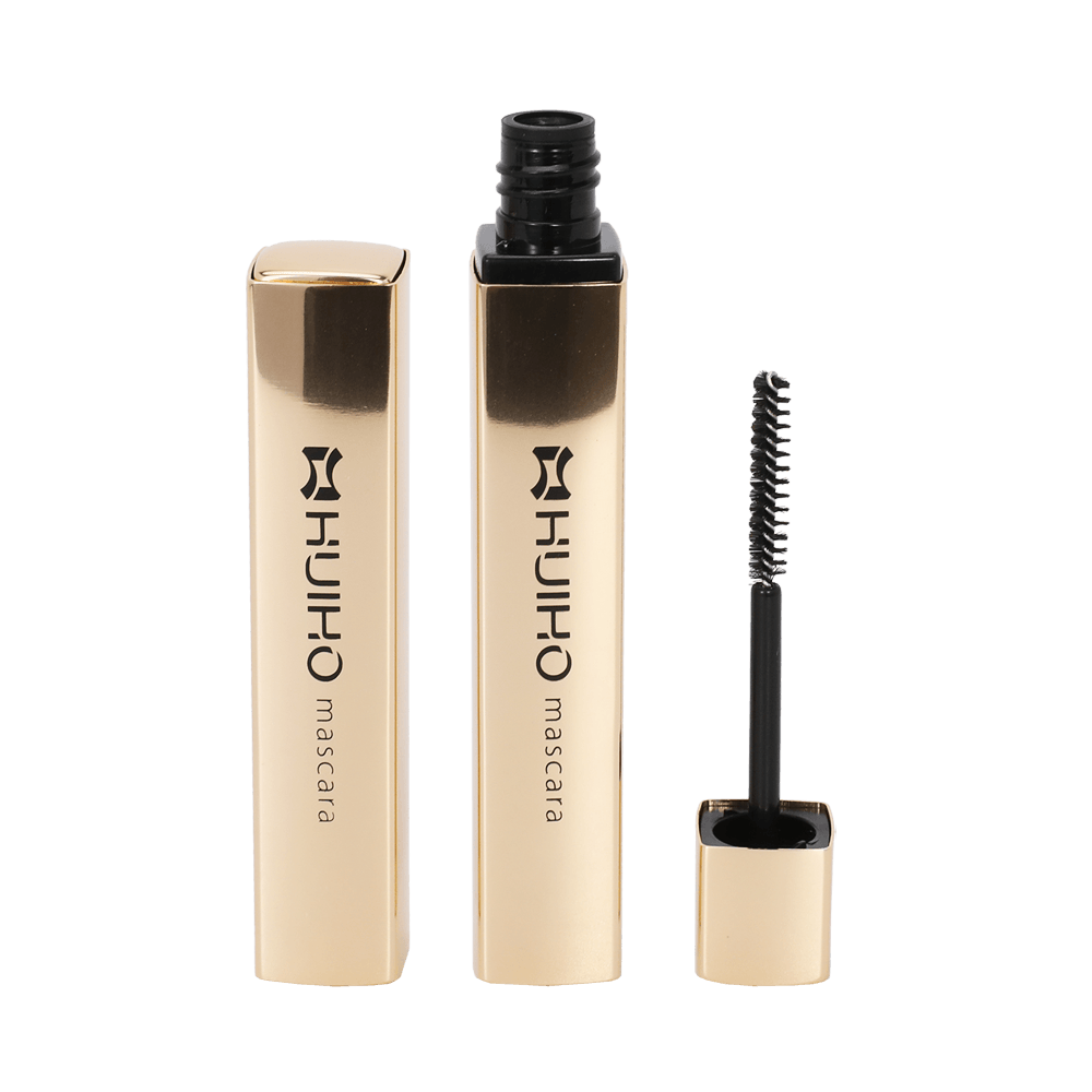 Étui à mascara vide en or personnalisé avec brosse à cils HM1329